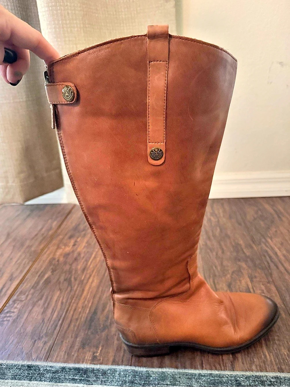 Sam Edelman Brand Brown Leather Tall Boots